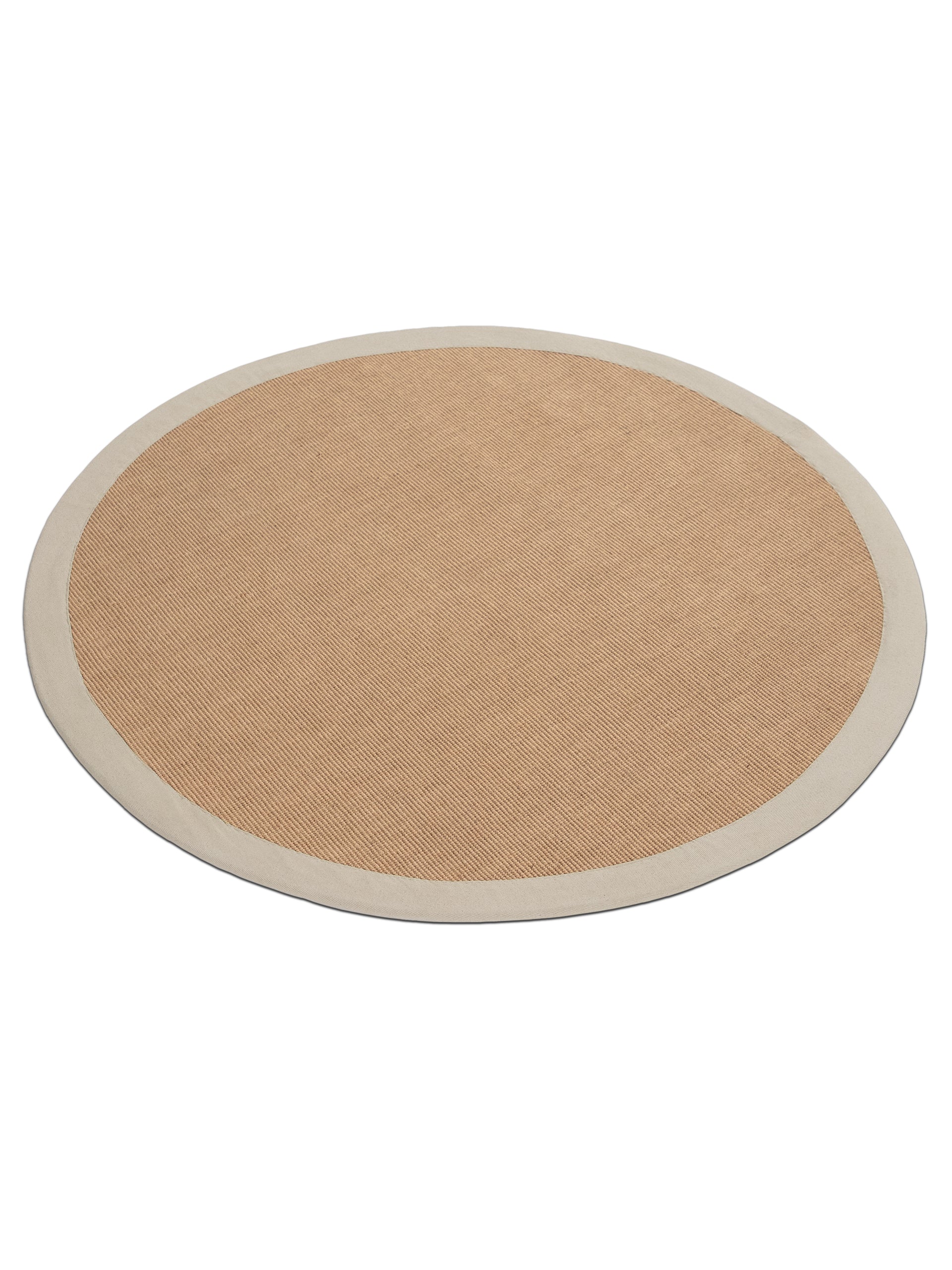Sisalteppich Rund Taupe aus Sisal/Jute