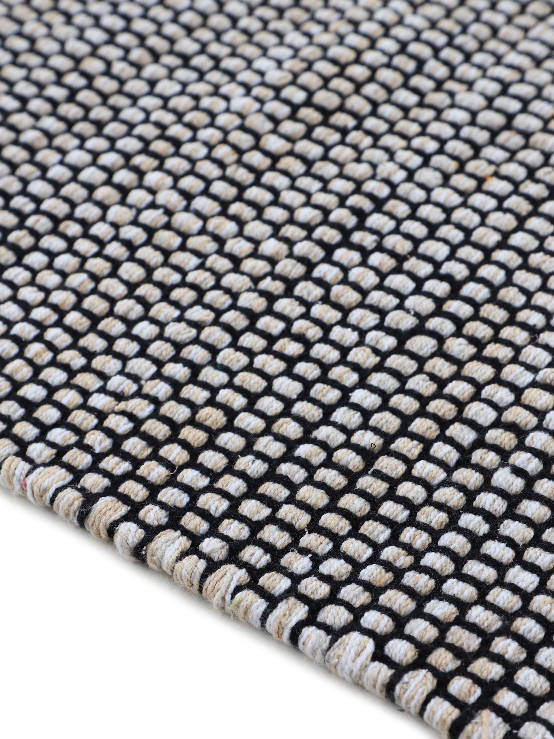 Flachgewebeteppich Kelim Mia Beige in beige aus baumwolle