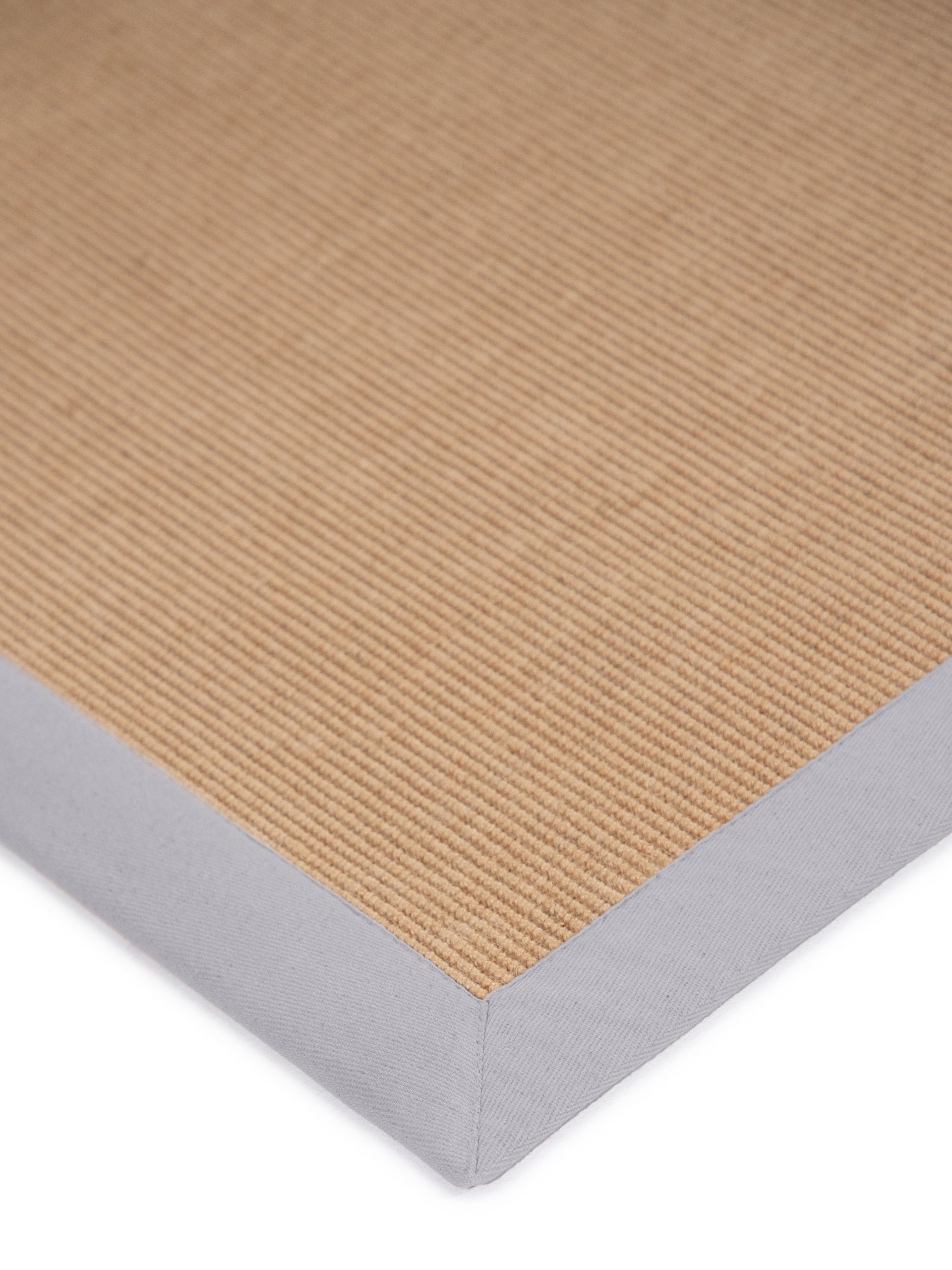 Sisalteppich Läufer Hellgrau aus Sisal/Jute