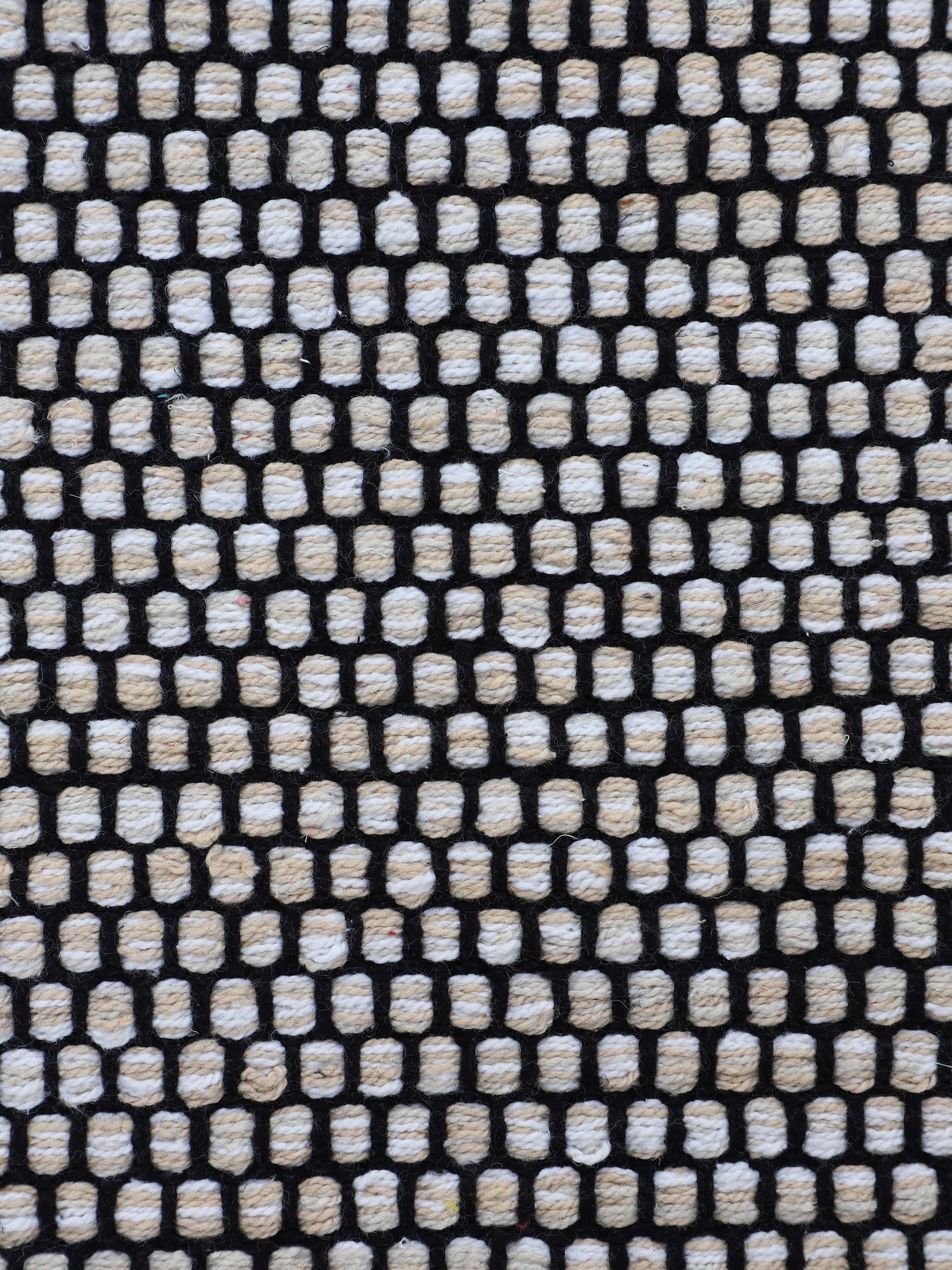 Flachgewebeteppich Kelim Mia Läufer Beige in beige aus baumwolle