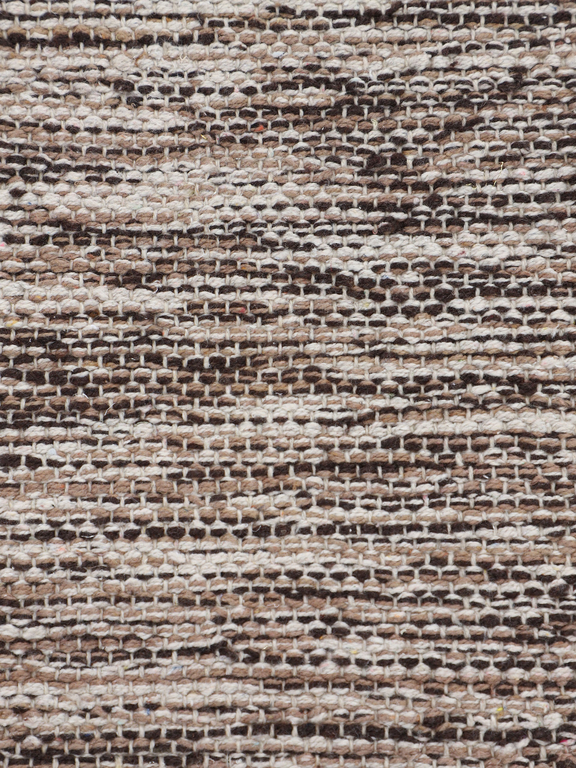 Flachgewebeteppich Kelim Azizi Beige aus Baumwolle