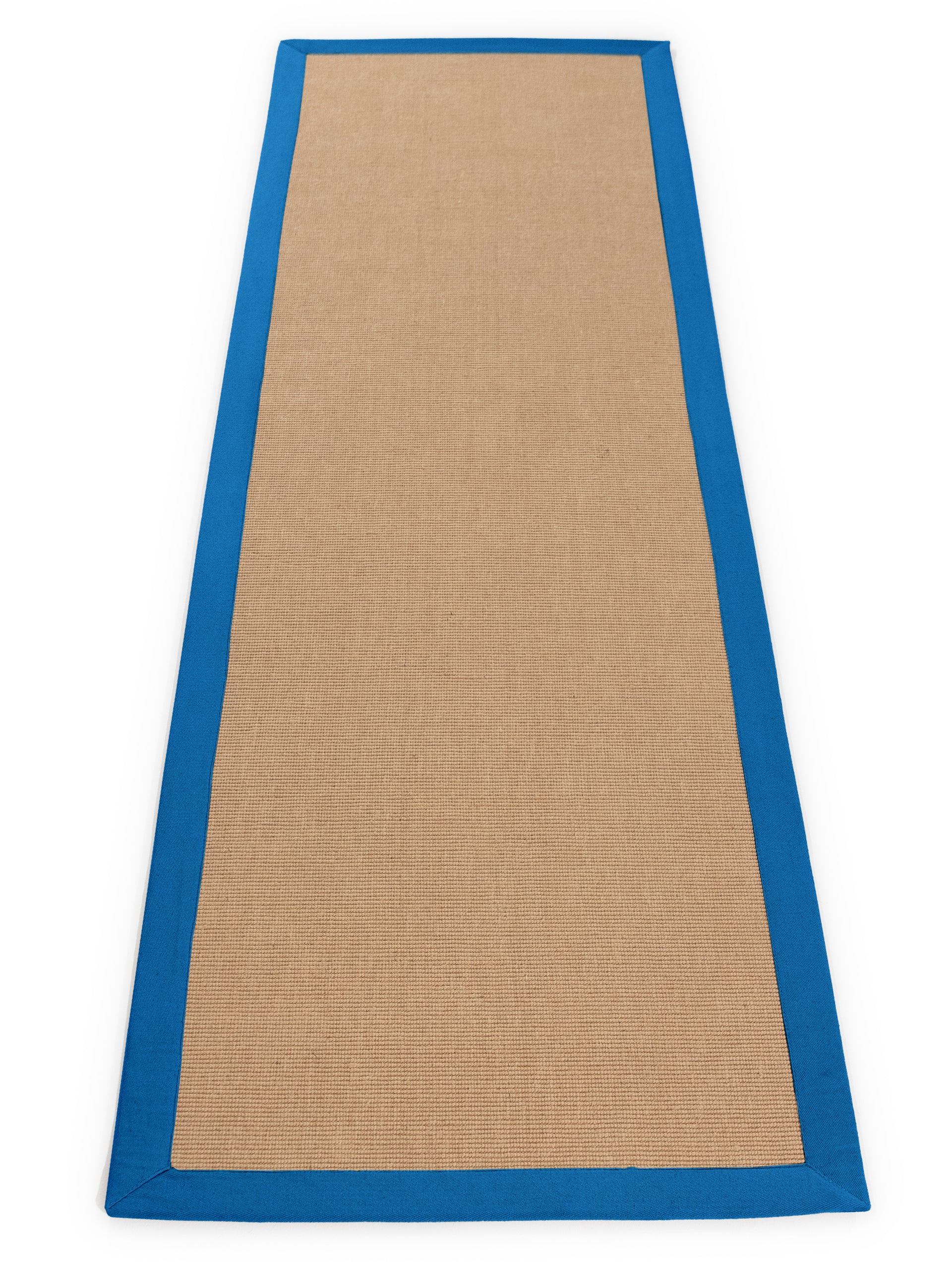 Sisalteppich Läufer Blau in blau aus sisal/jute