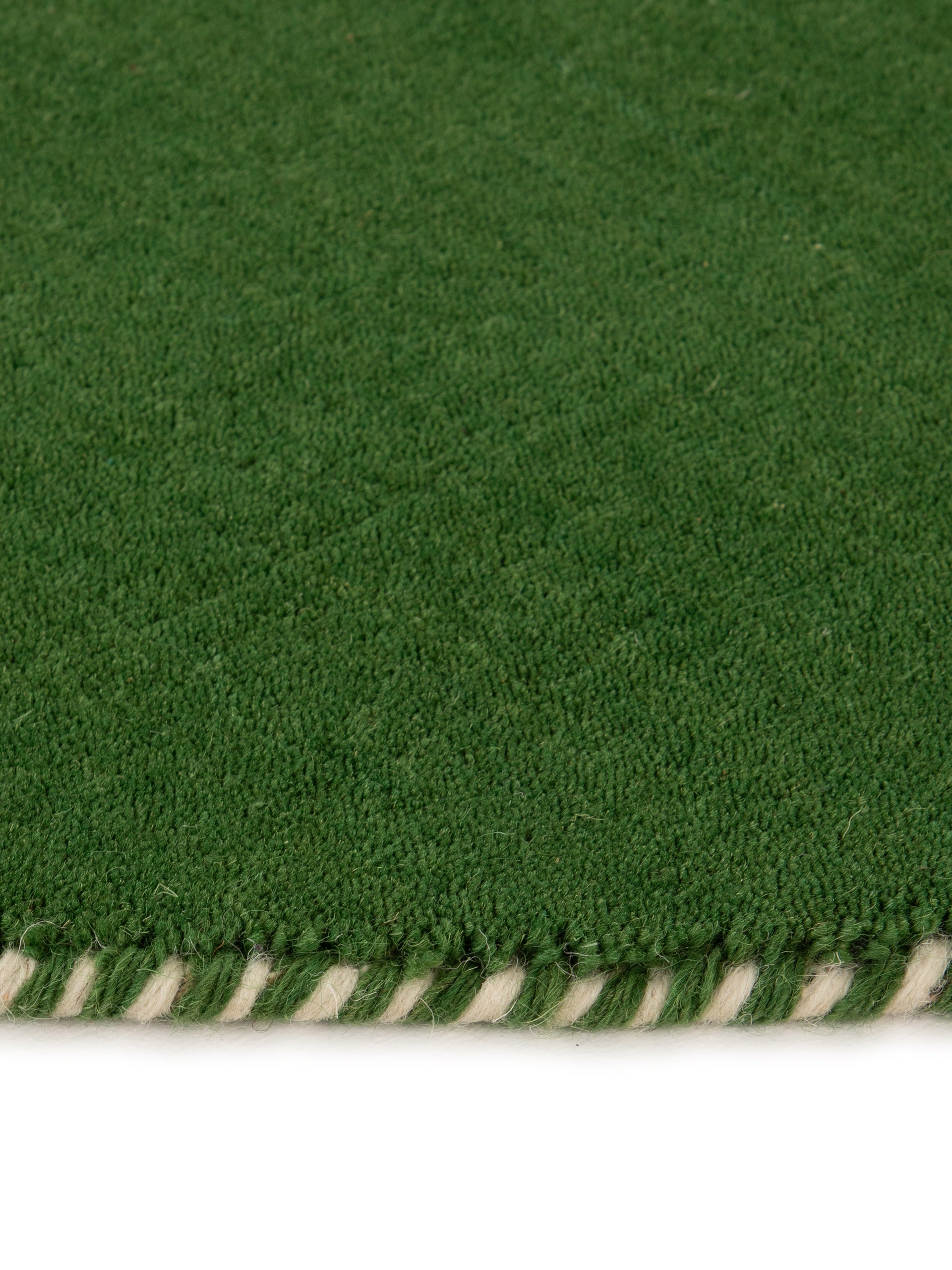 Wollteppich Gabbeh Lola Rund Grün aus Wolle