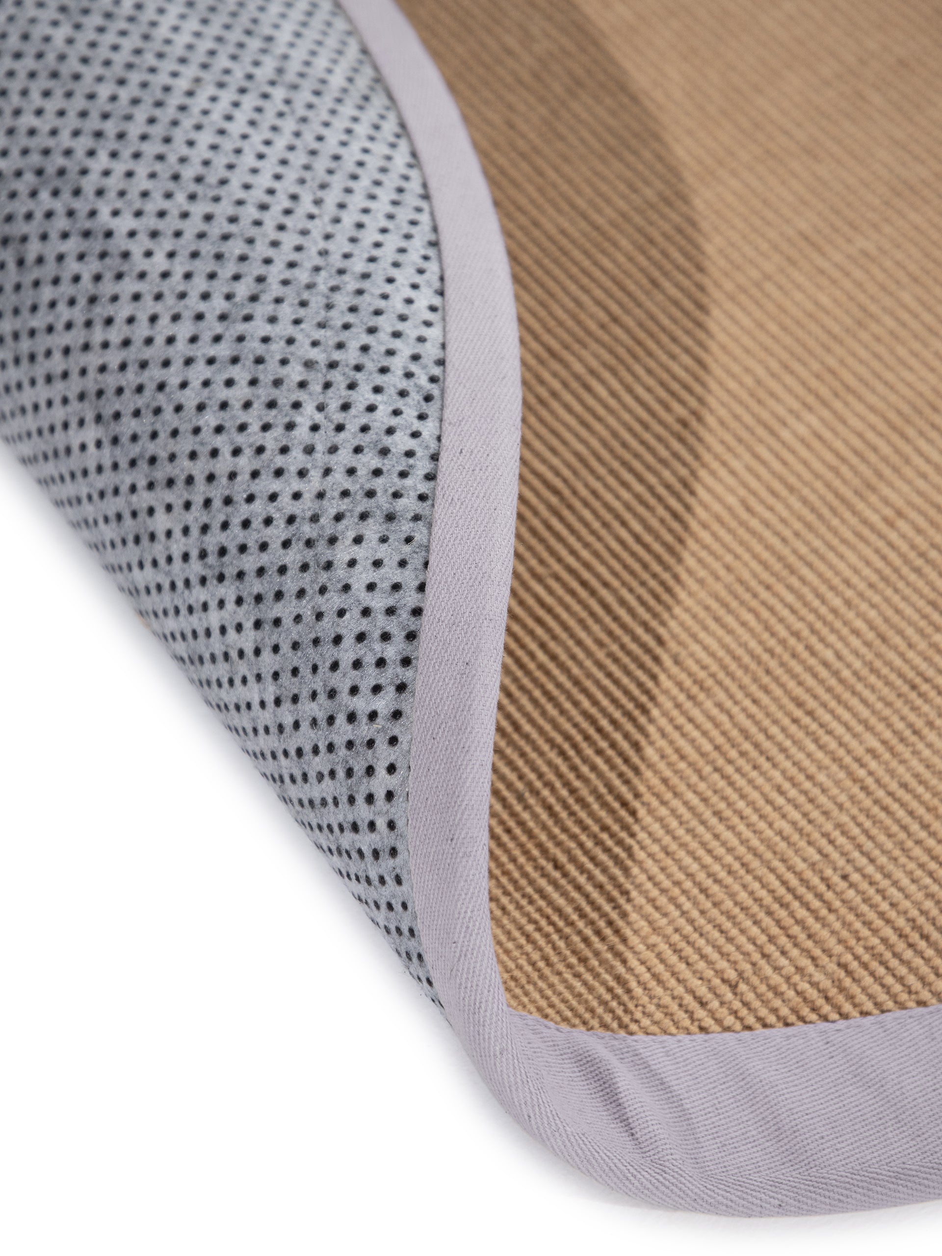 Sisalteppich Rund Hellgrau aus Sisal/Jute