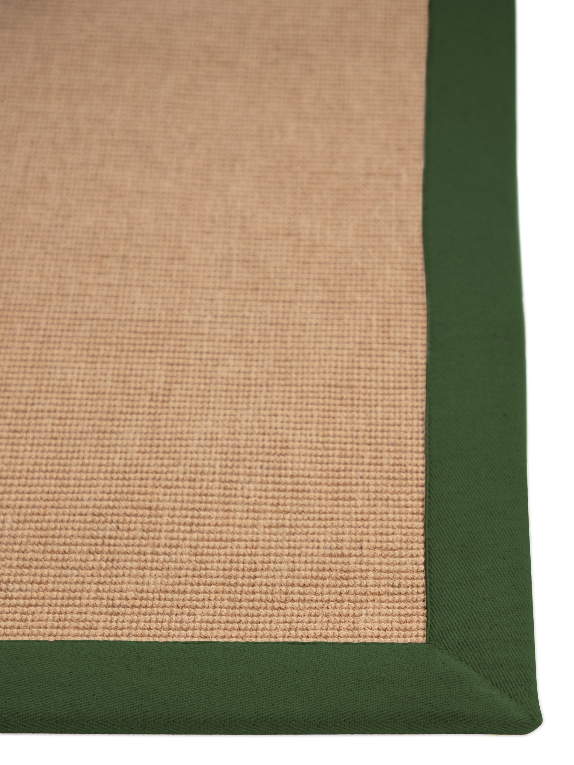 Sisalteppich Läufer Grün in grün aus sisal/jute