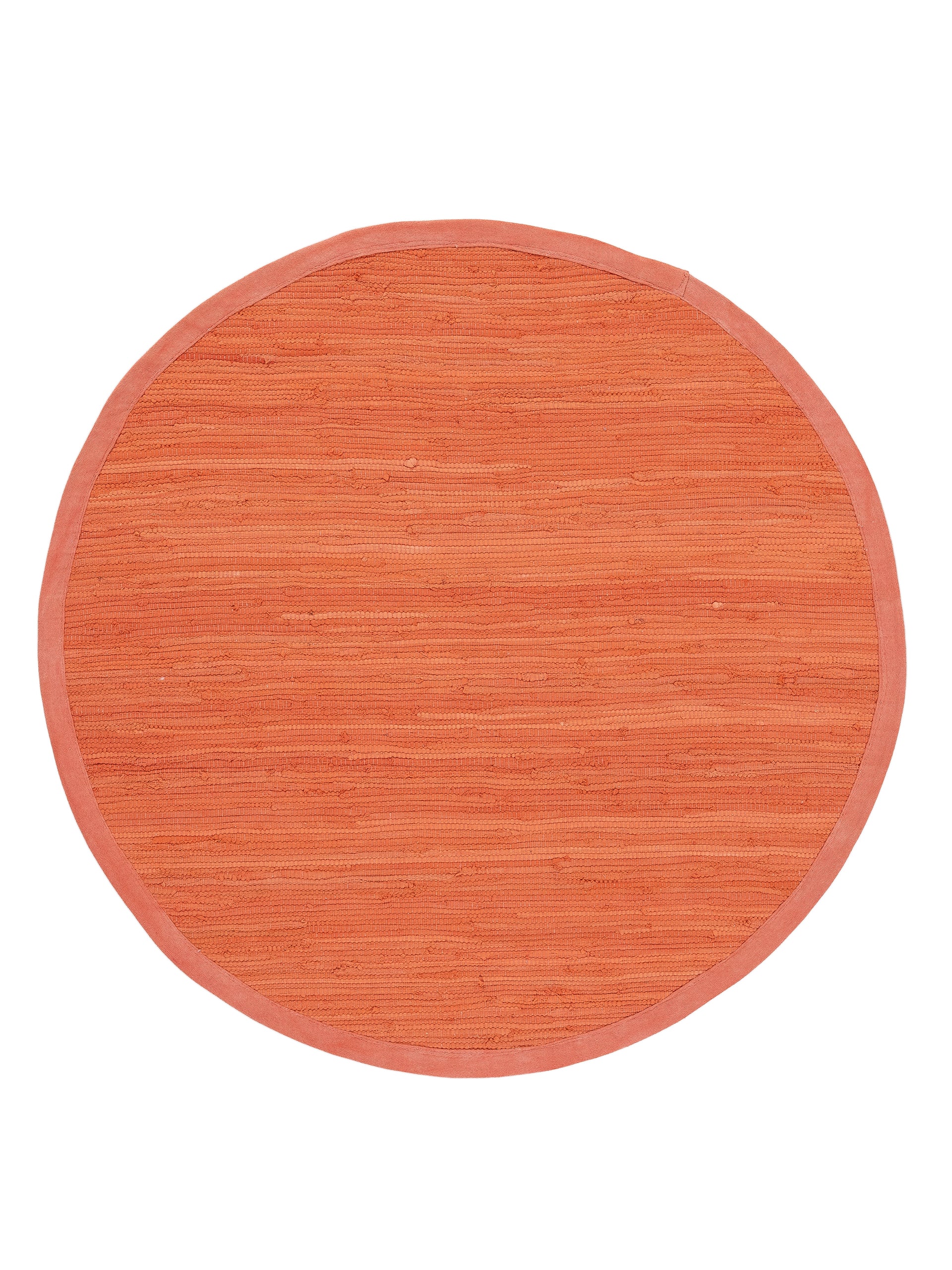 Kelim Chindi Uni Rund in orange