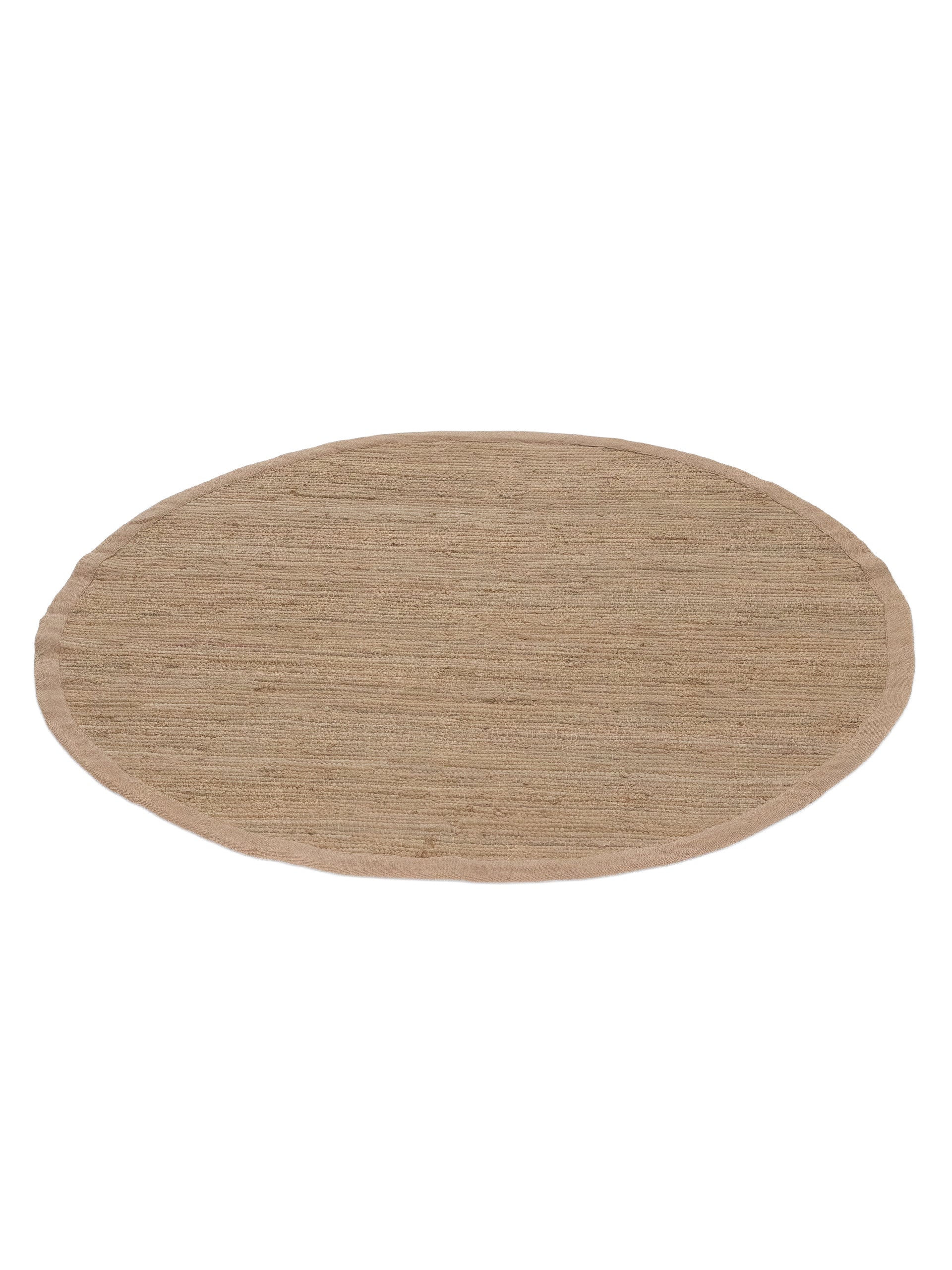 Kelim Chindi Uni Rund in taupe