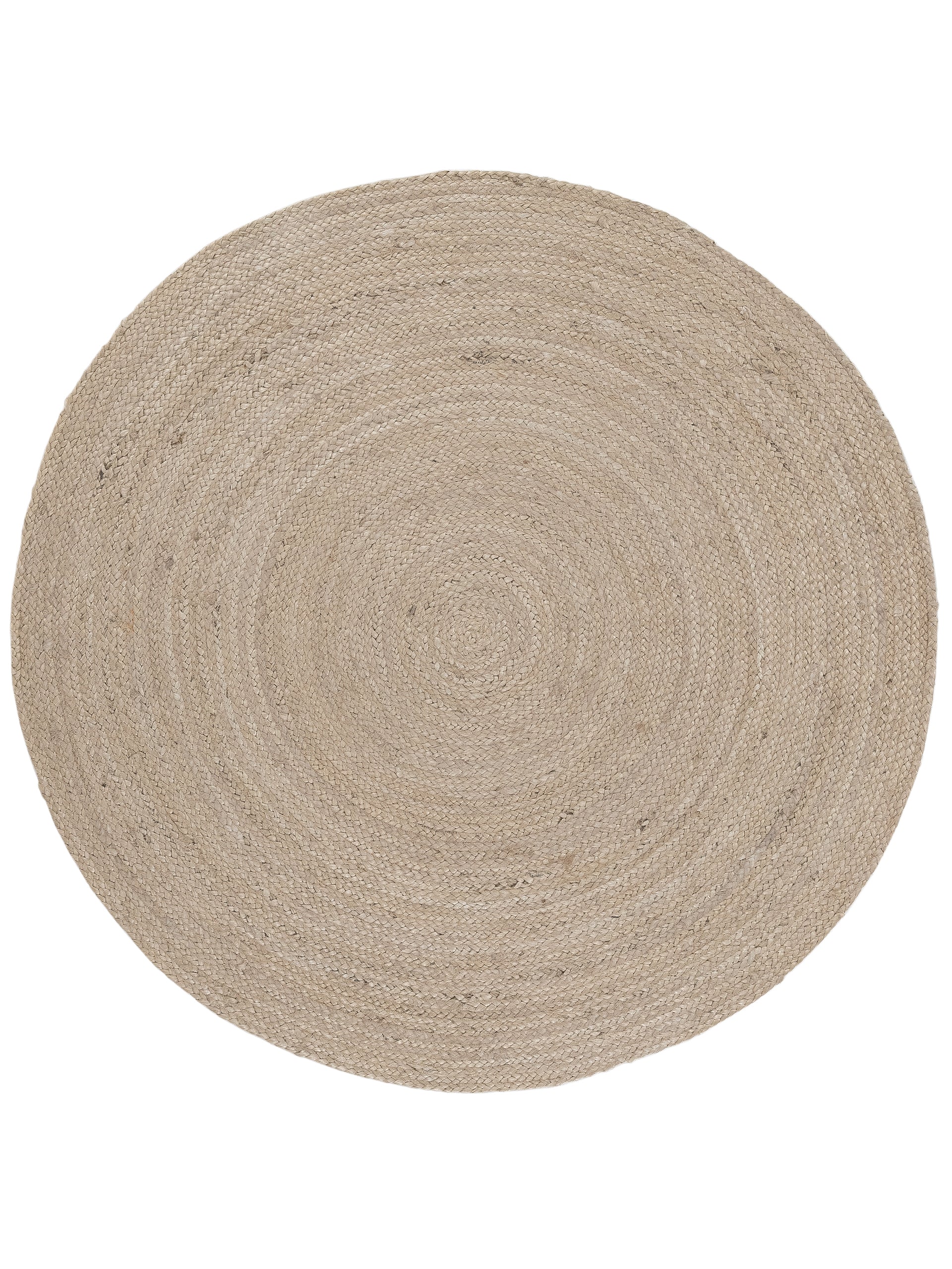 Juteteppich Nele Rund Taupe in taupe aus sisal/jute