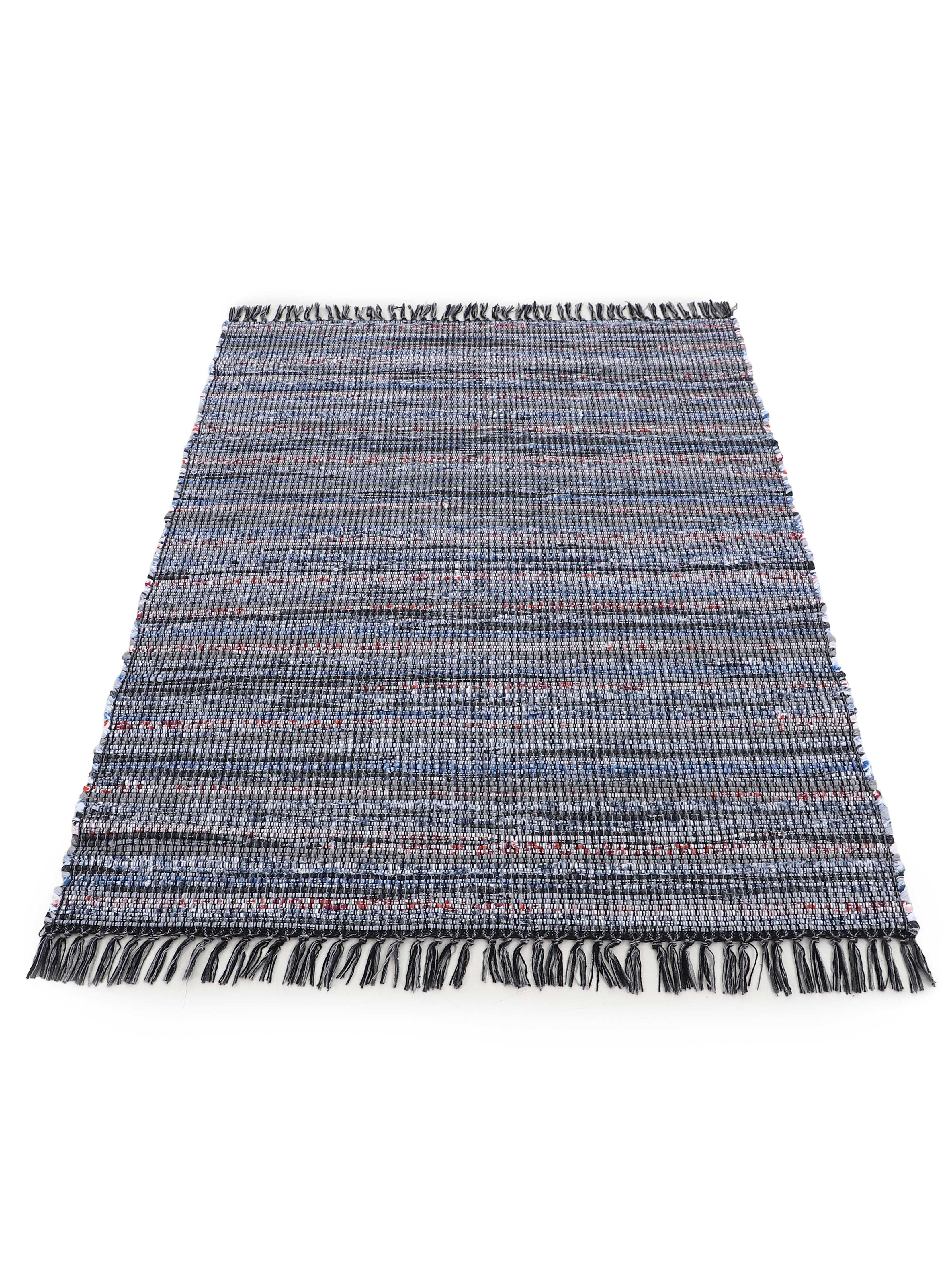 Kelim Chindi Schwarz in schwarz