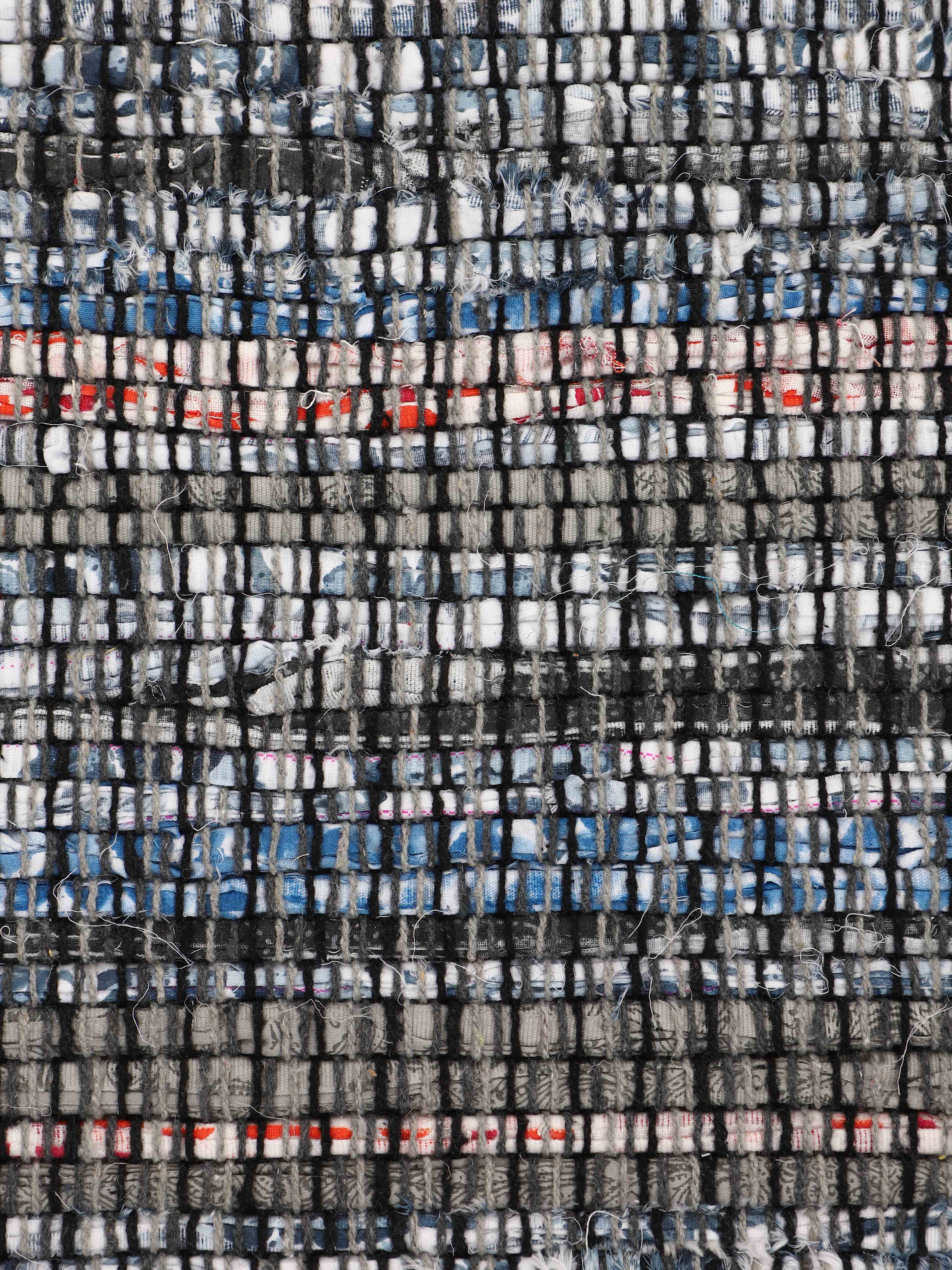 Kelim Chindi Schwarz in schwarz