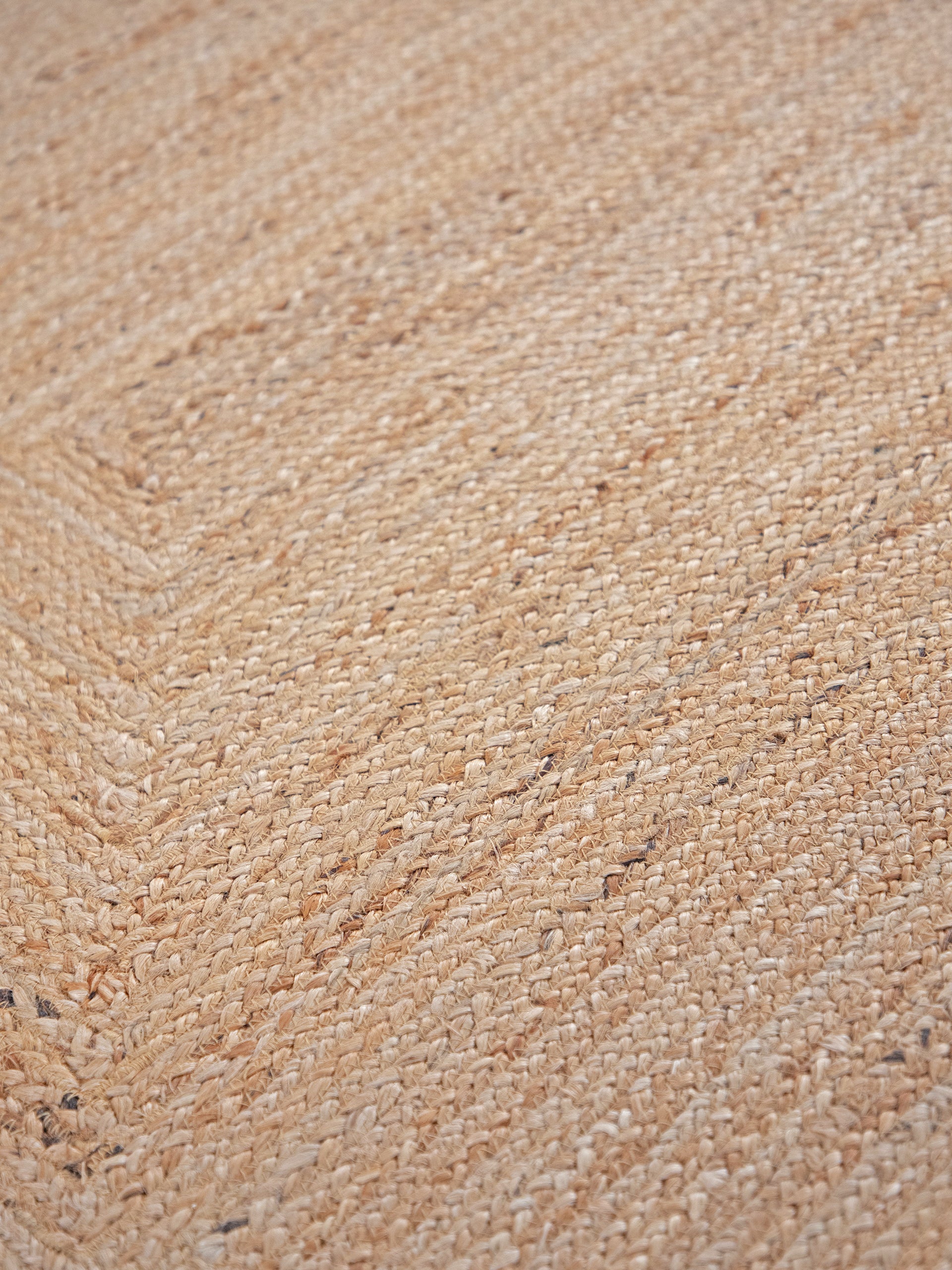 Juteteppich Nele Rund Beige aus Sisal/Jute