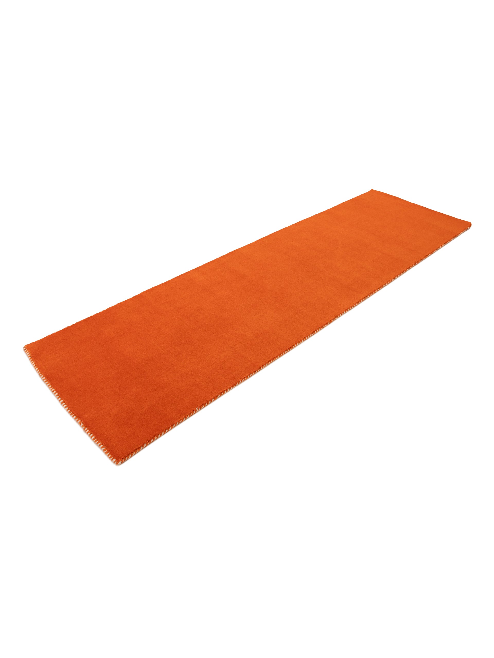 Wollteppich Gabbeh Lola Läufer Orange aus Wolle