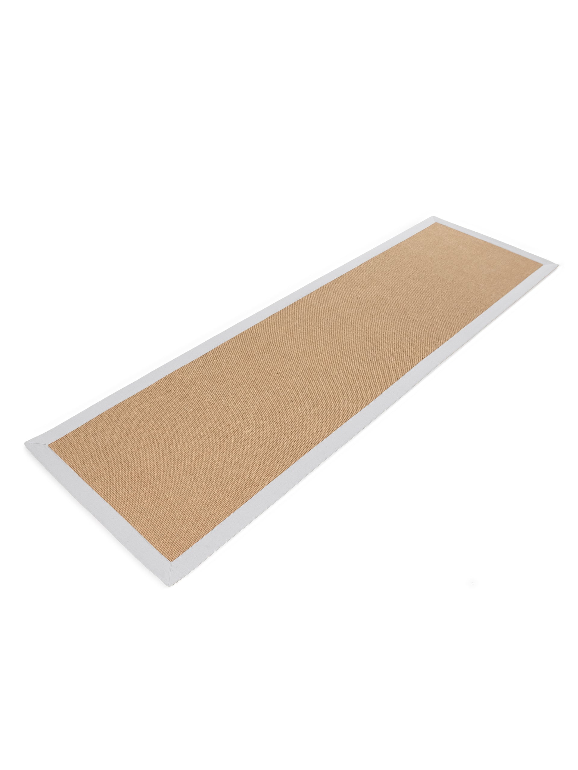 Sisalteppich Läufer Weiß in weiß aus sisal/jute