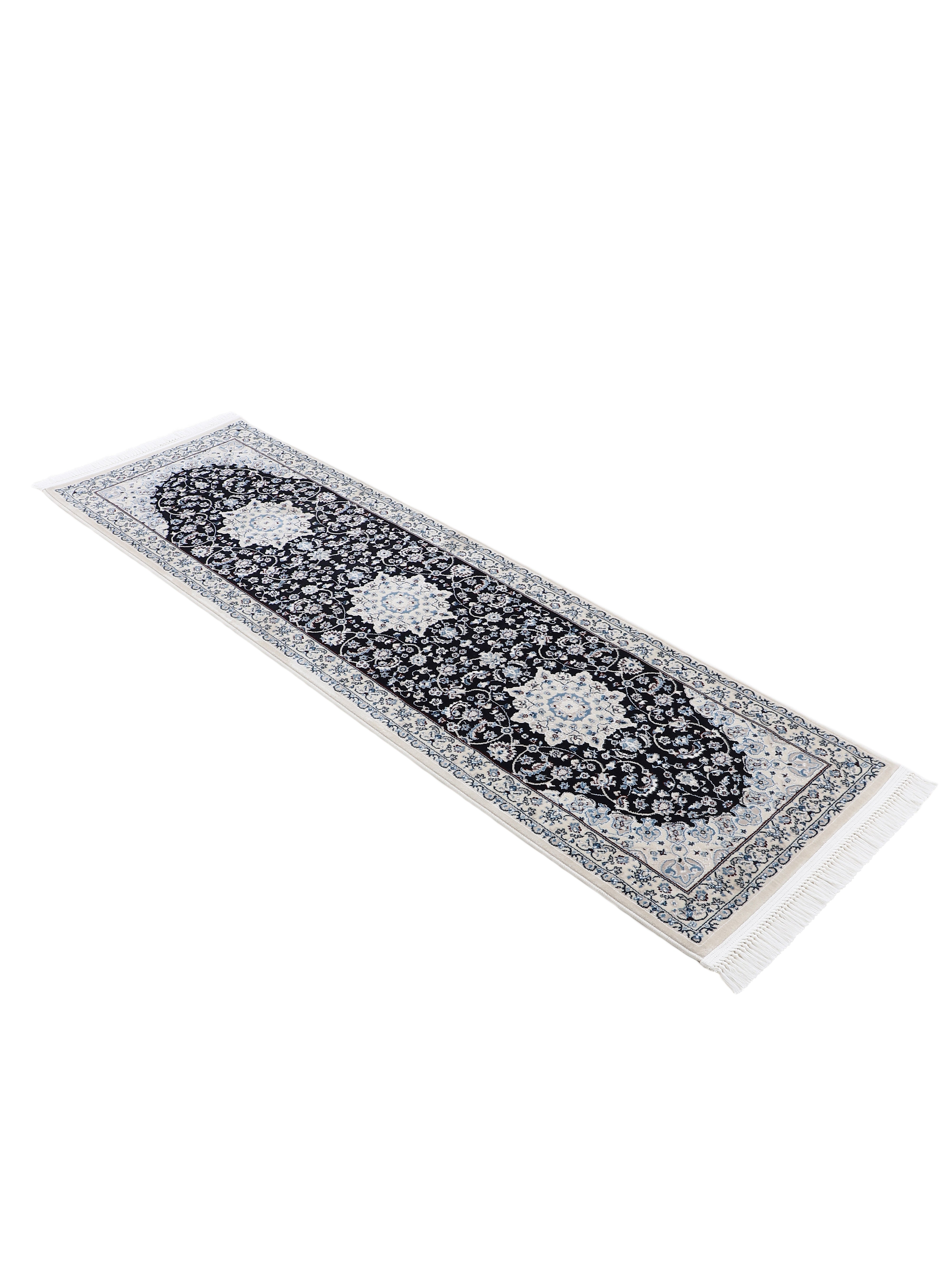 Teppich Nain Diane Läufer Dunkelblau in dunkelblau aus kunstfaser