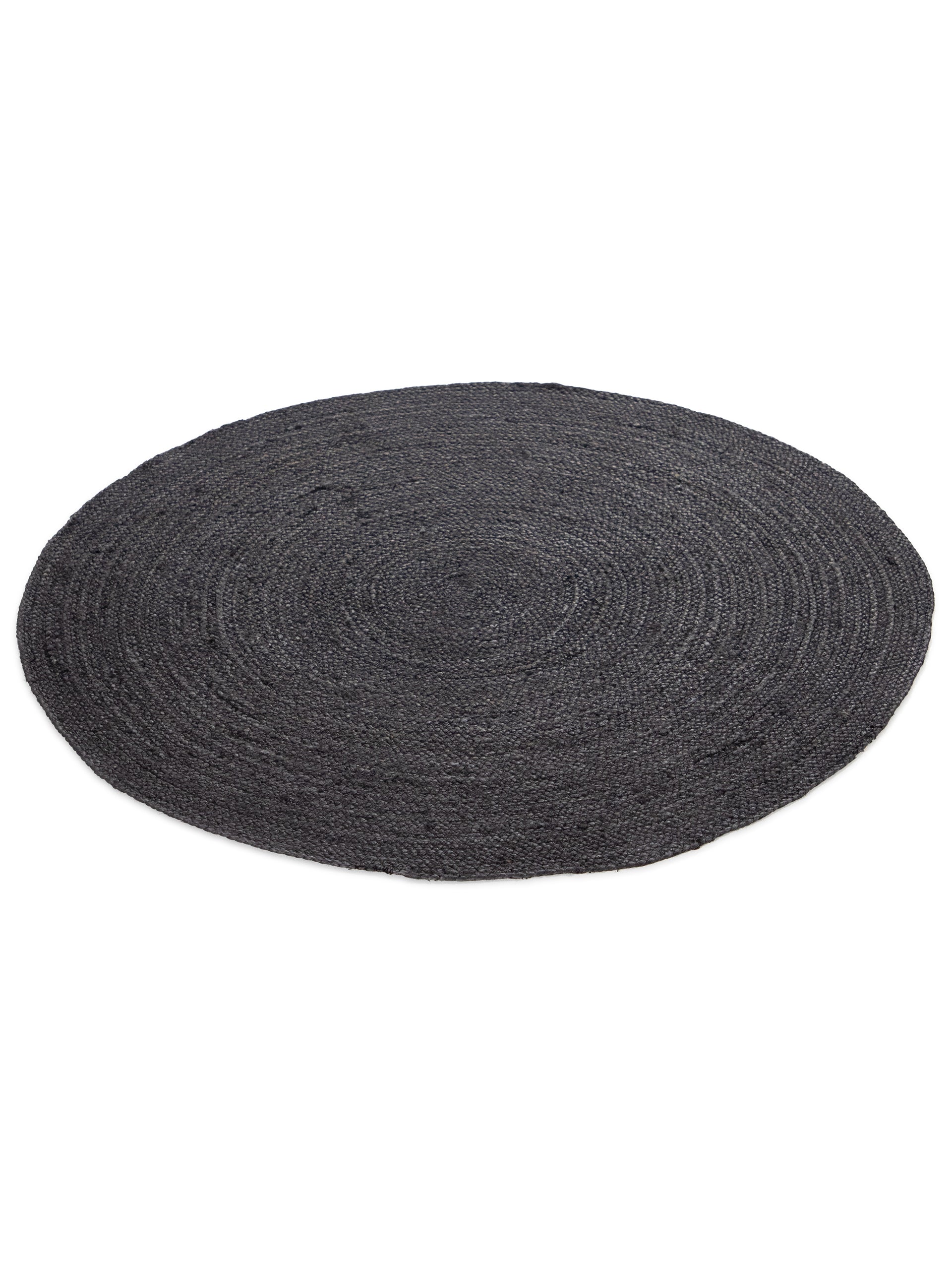 Juteteppich Nele Rund Anthrazit aus Sisal/Jute