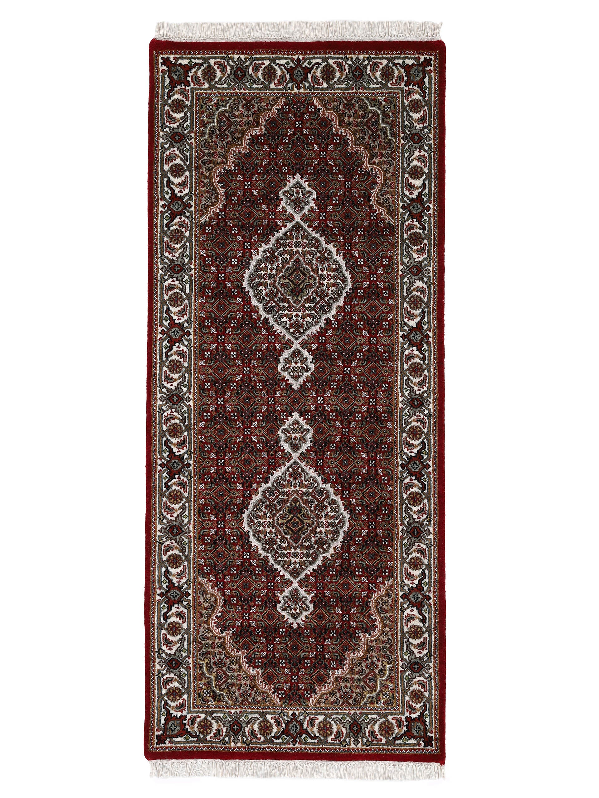 Tabriz Mahi Läufer Teppich
