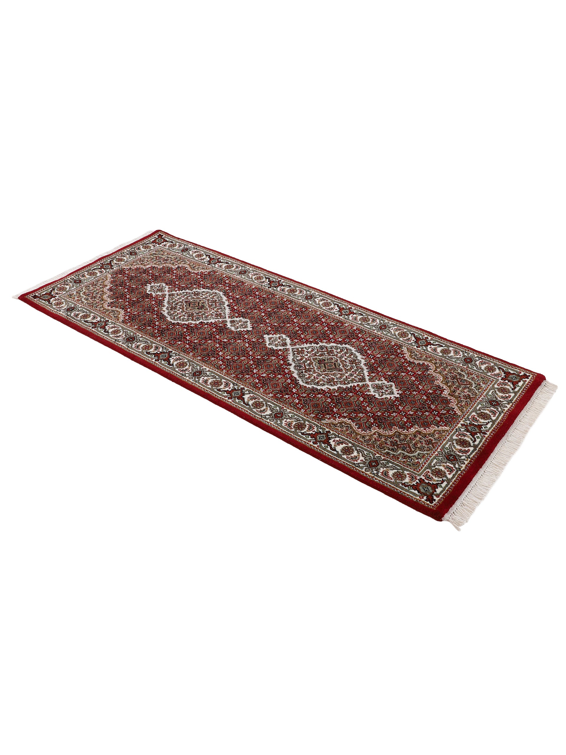 Tabriz Mahi Läufer Teppich