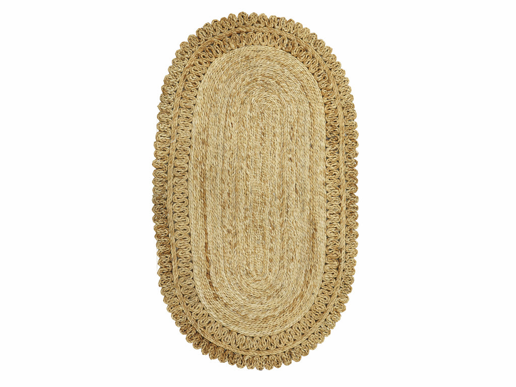 Juteteppich Luca Oval