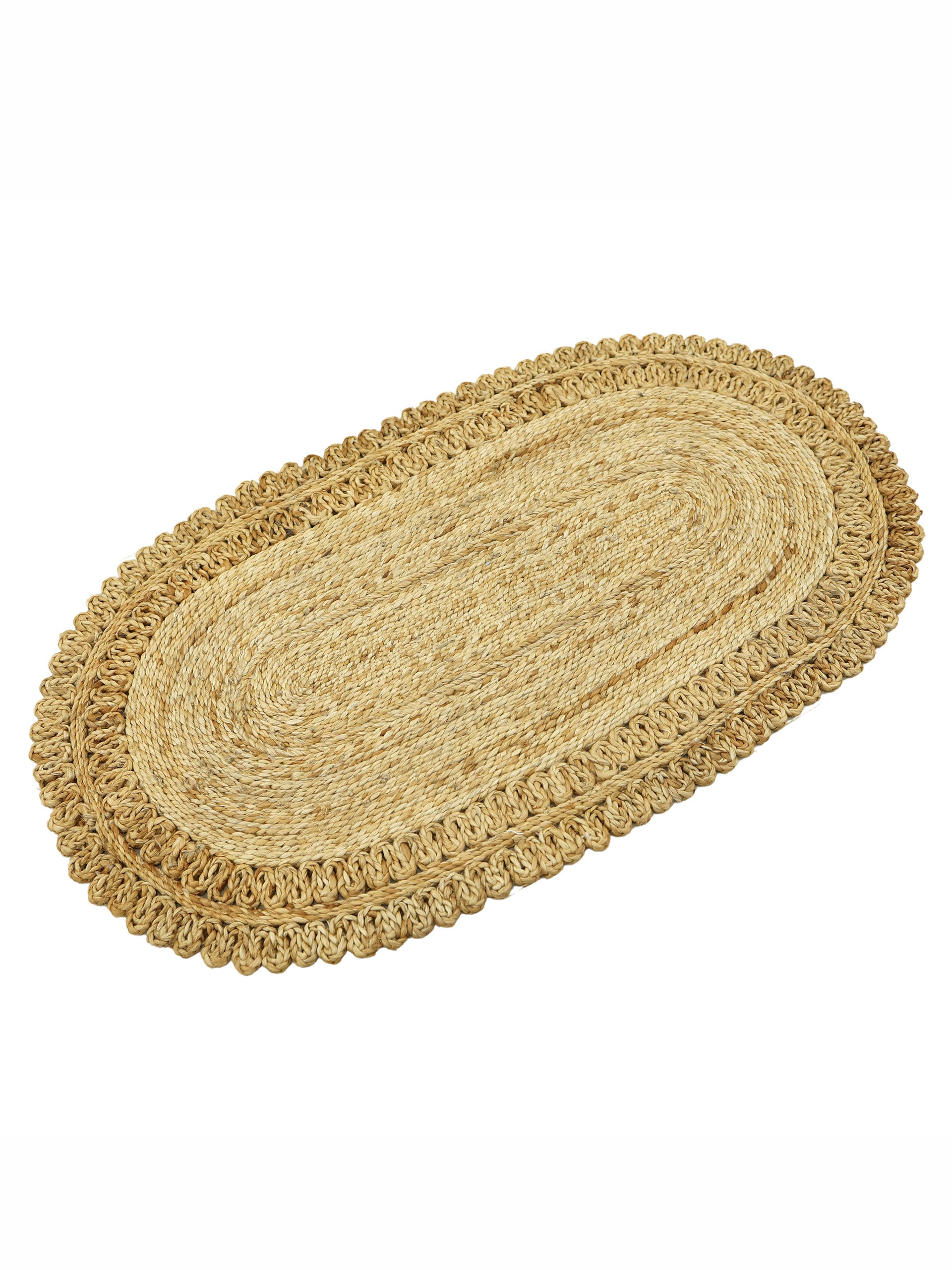 Juteteppich Luca Oval