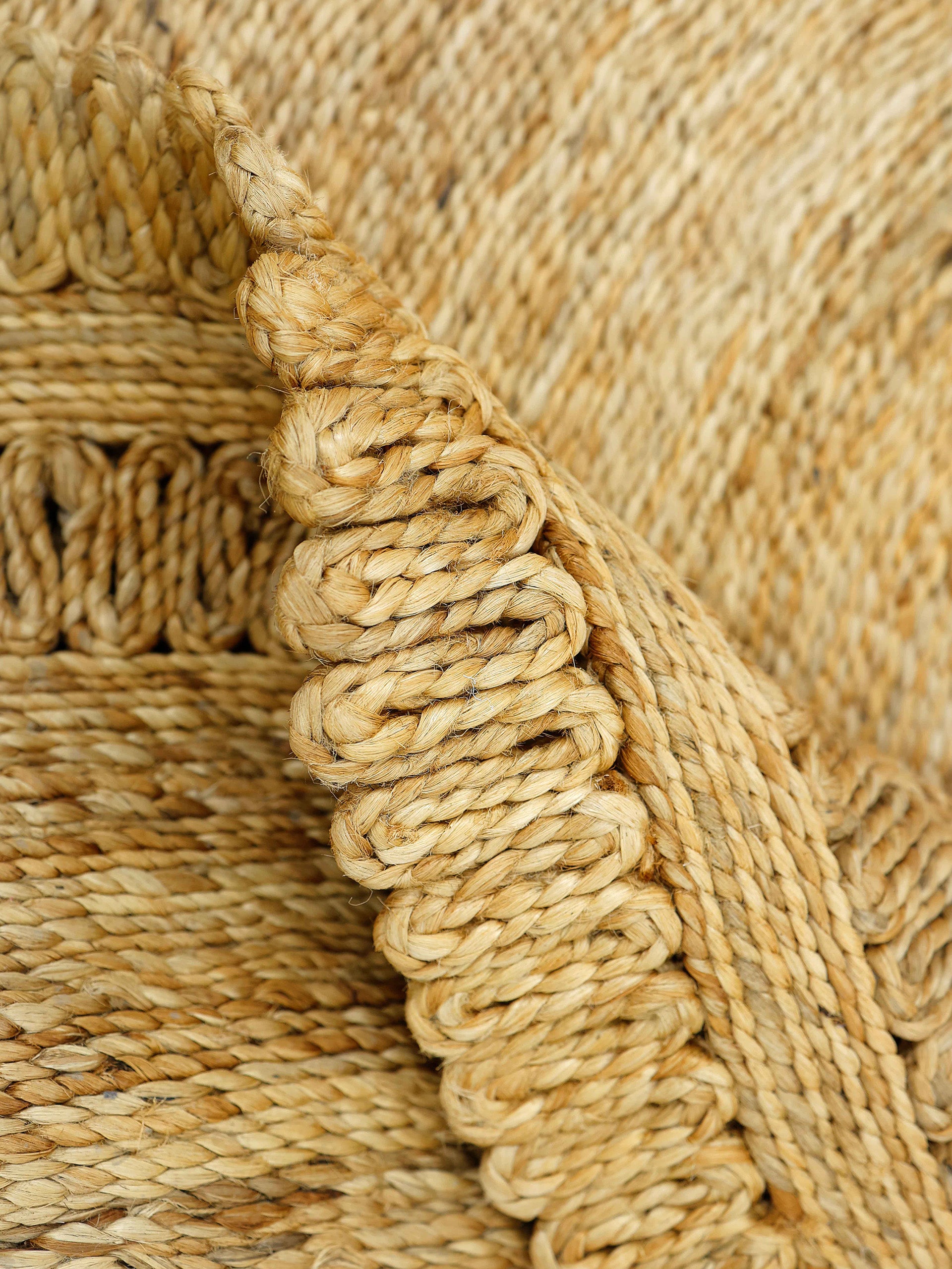 Juteteppich Luca Oval
