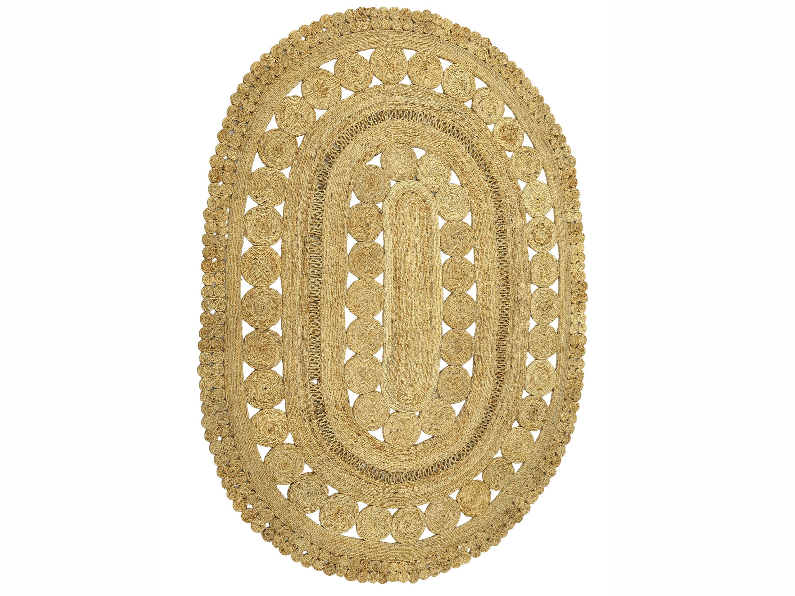 Juteteppich Finn Oval