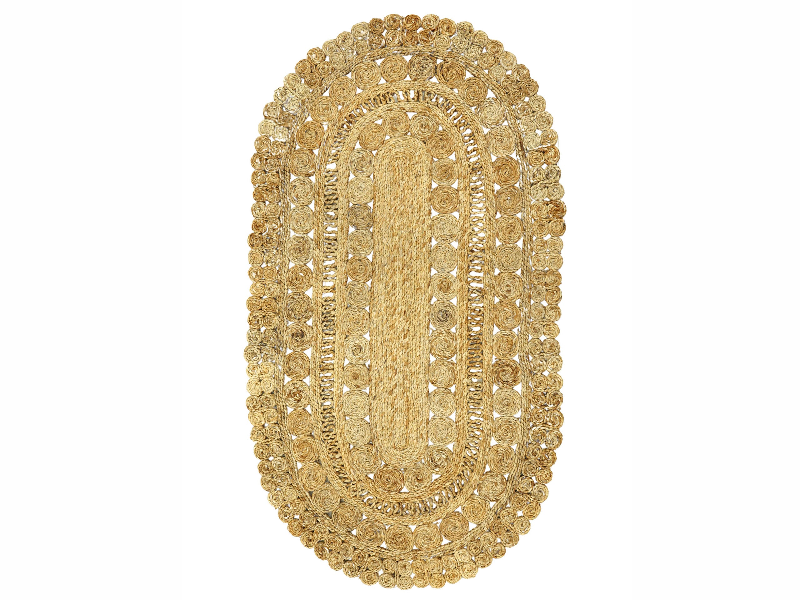 Juteteppich Finn Oval