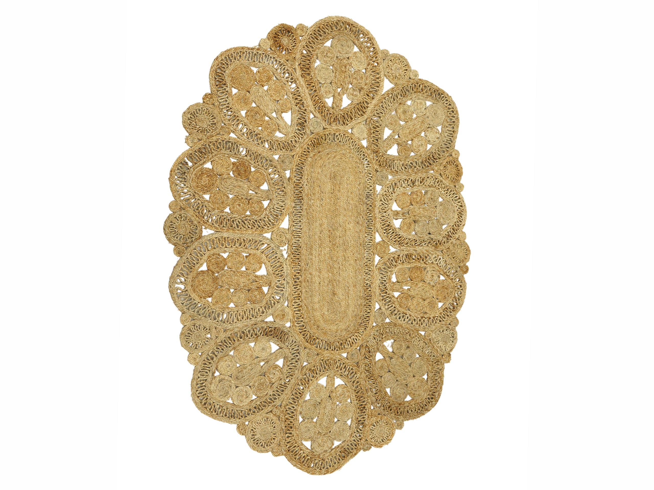 Juteteppich Liam Oval