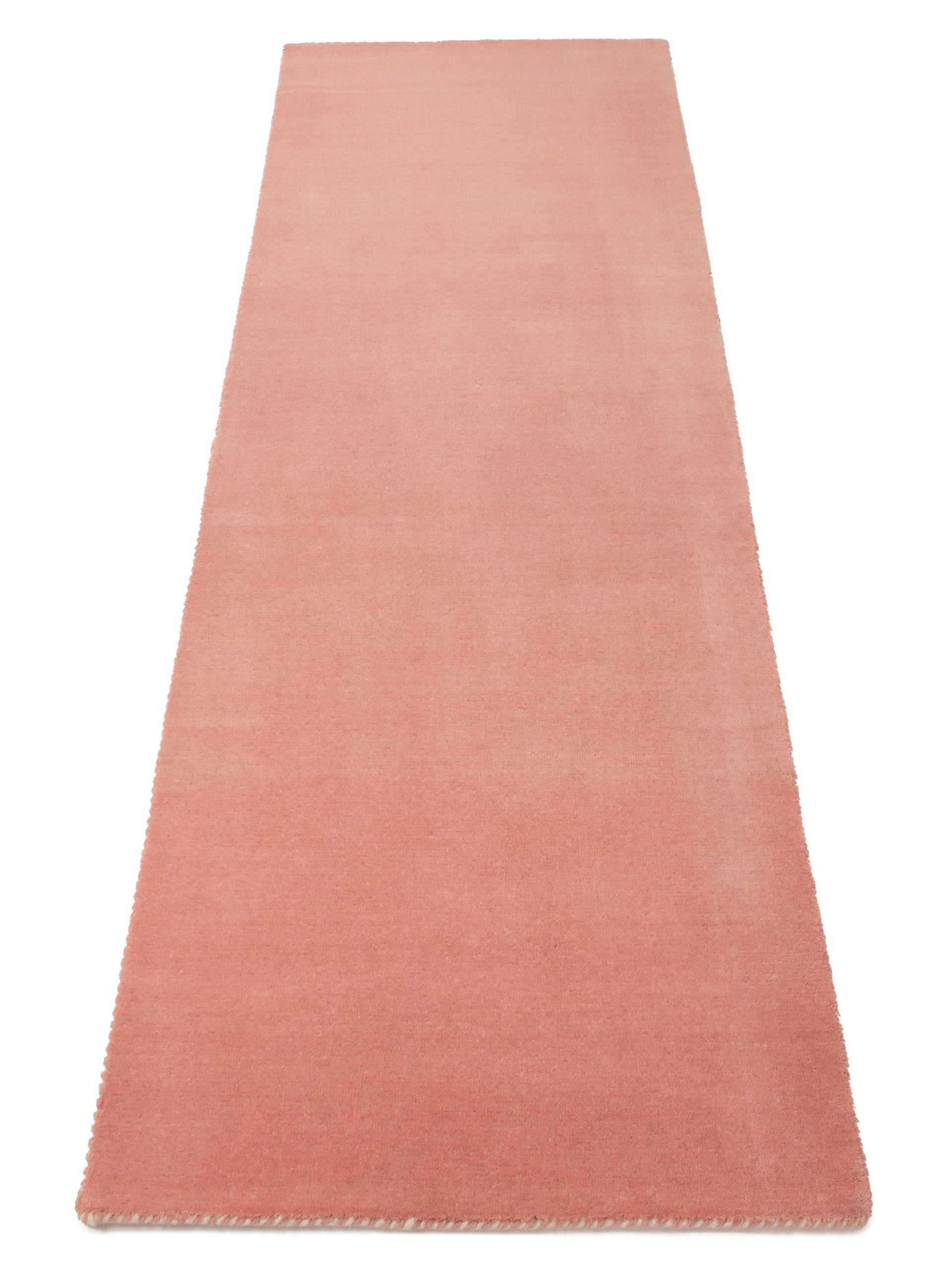 Wollteppich Gabbeh Lola Läufer Rosa aus Wolle