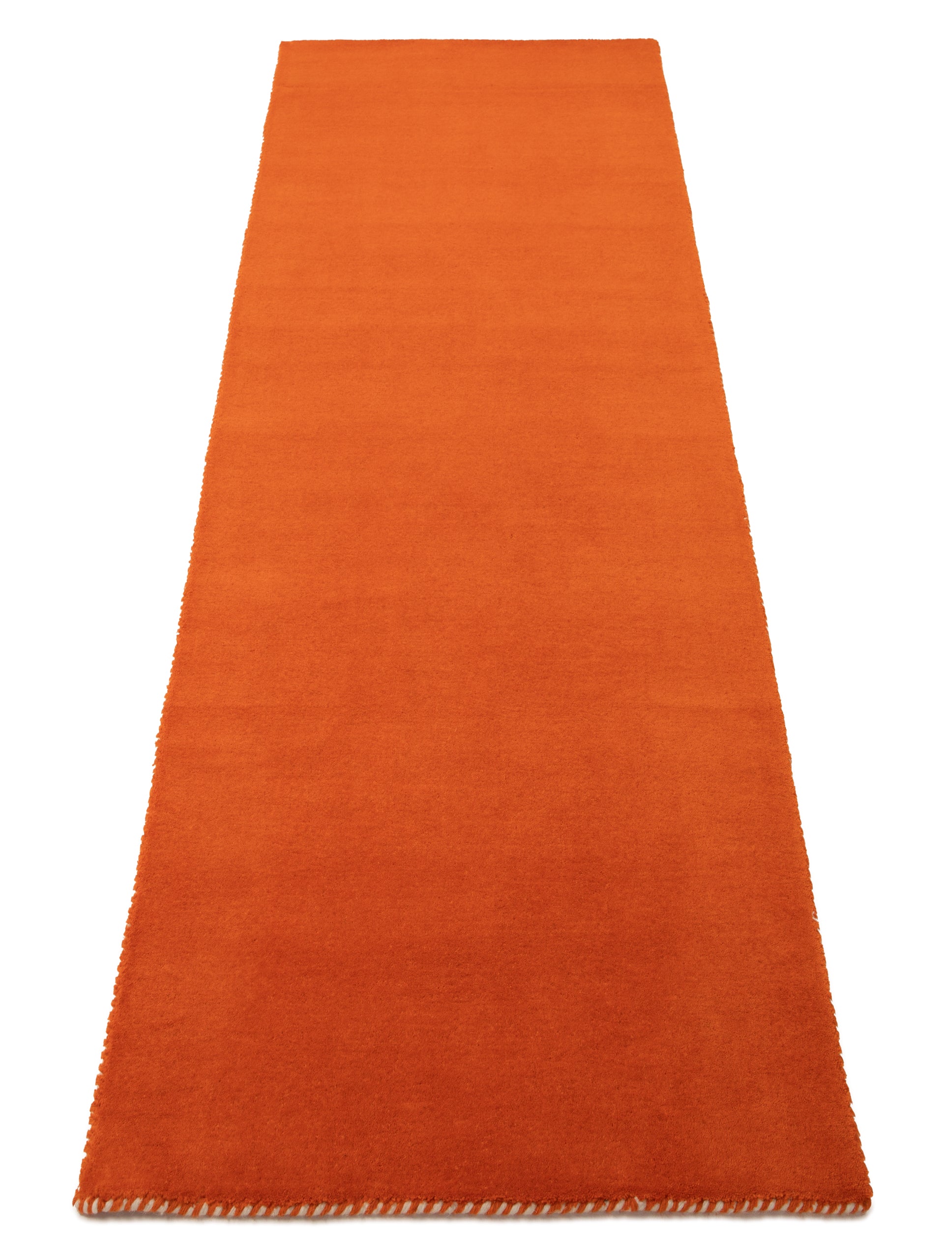 Wollteppich Gabbeh Lola Läufer Orange aus Wolle