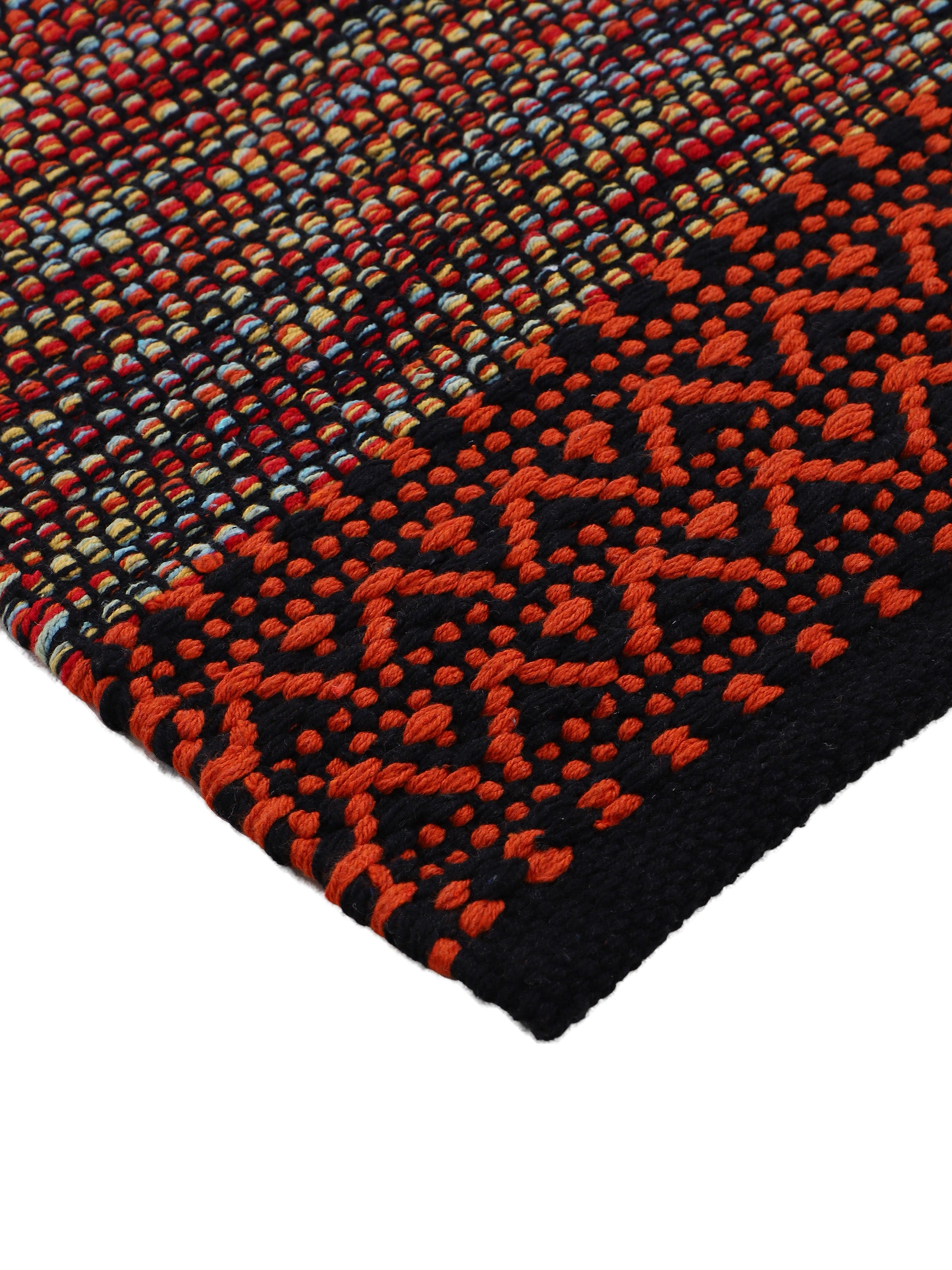 Flachgewebeteppich Kelim Mia Läufer Orange in orange aus baumwolle