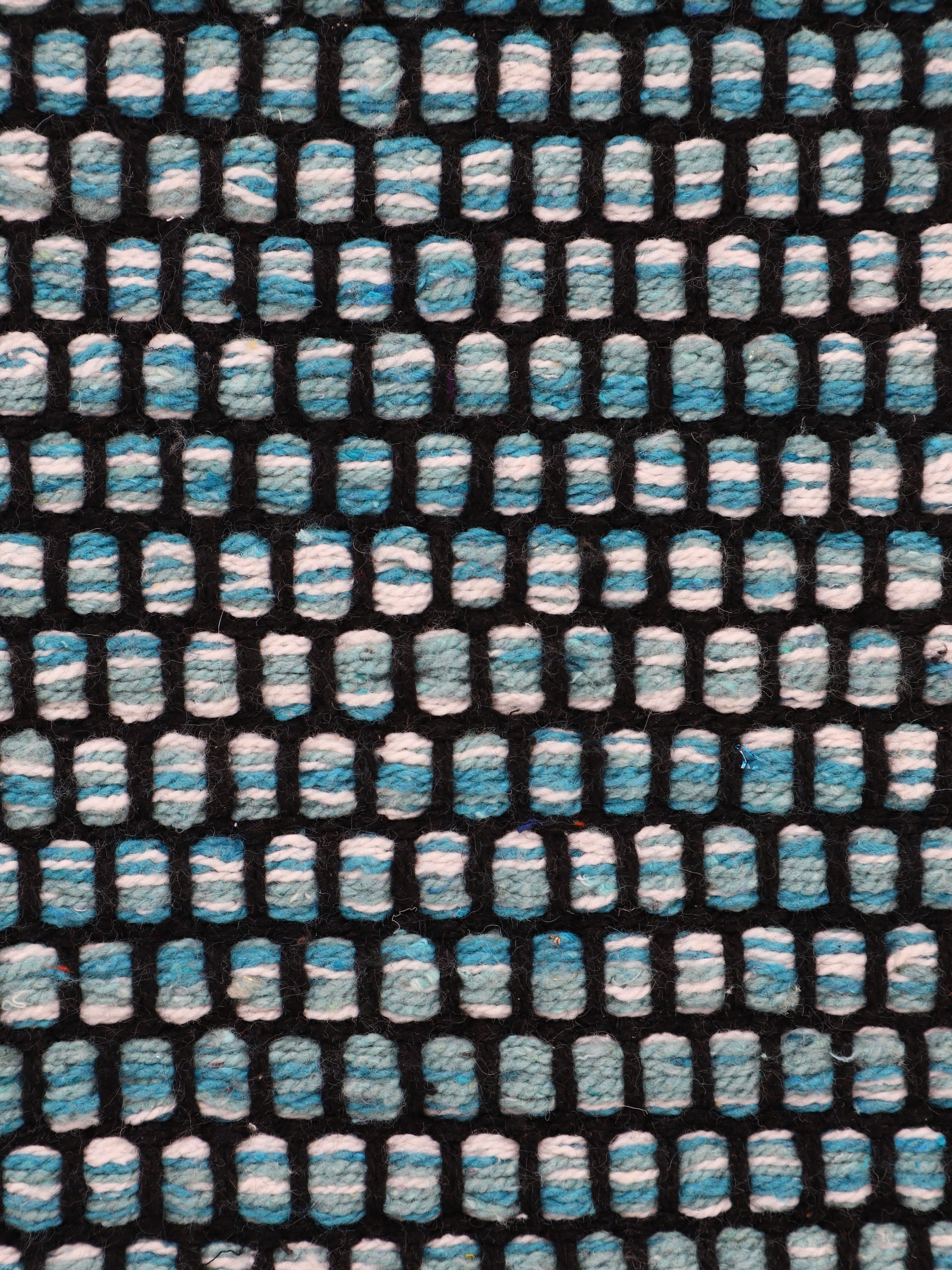 Flachgewebeteppich Kelim Mia Läufer Blau in blau aus baumwolle