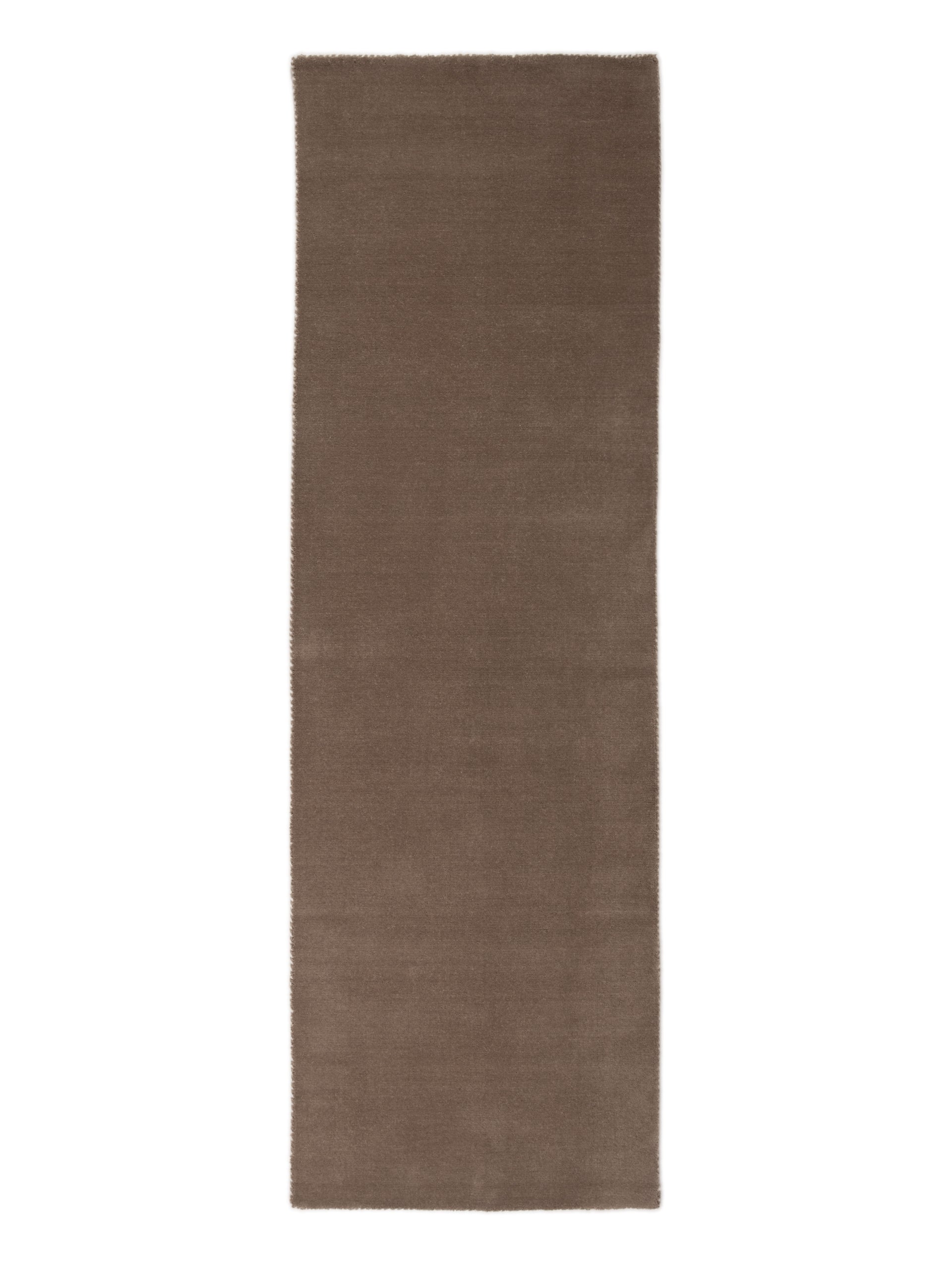 Wollteppich Gabbeh Lola Läufer Taupe aus Wolle