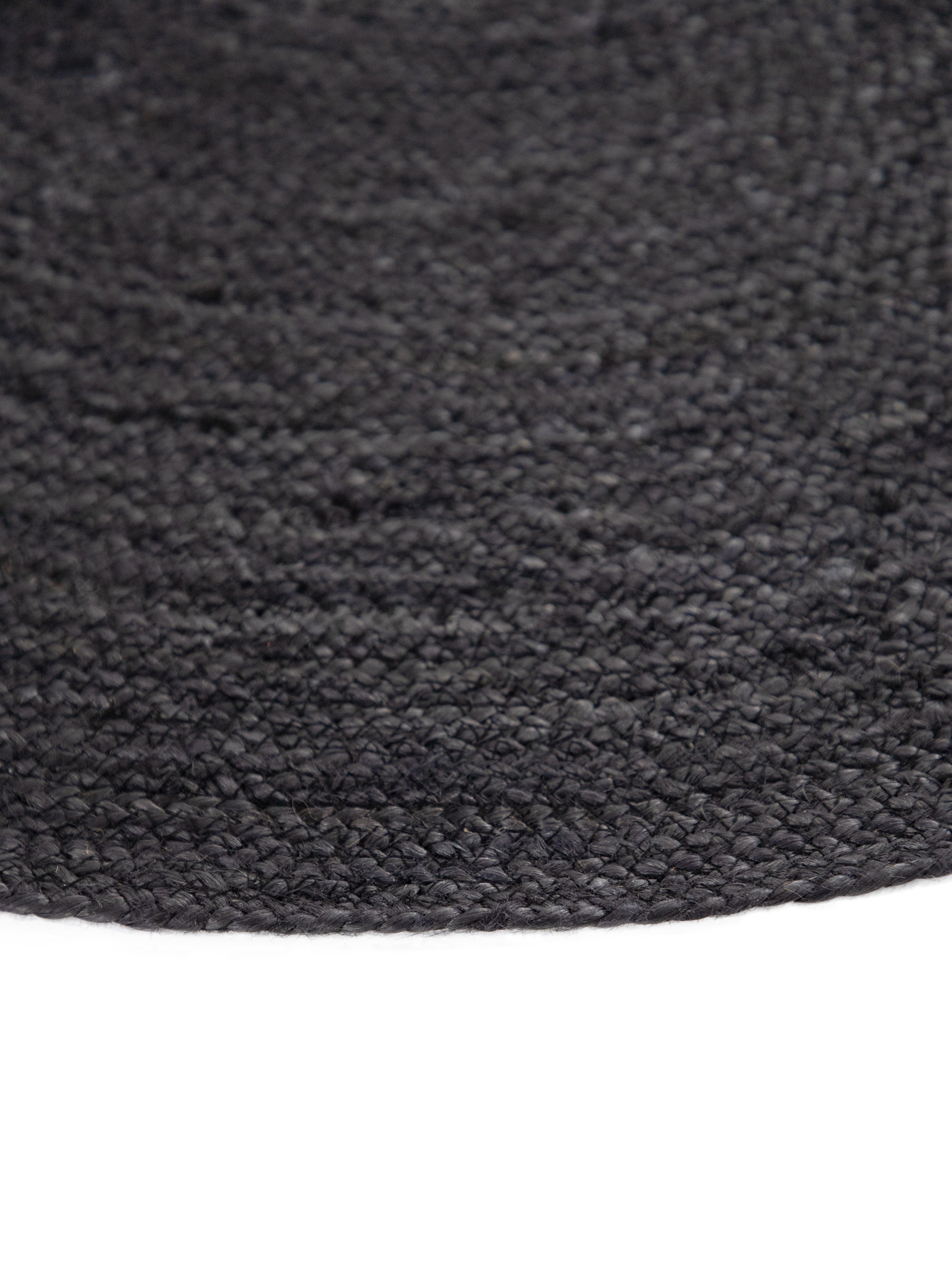 Juteteppich Nele Rund Anthrazit aus Sisal/Jute