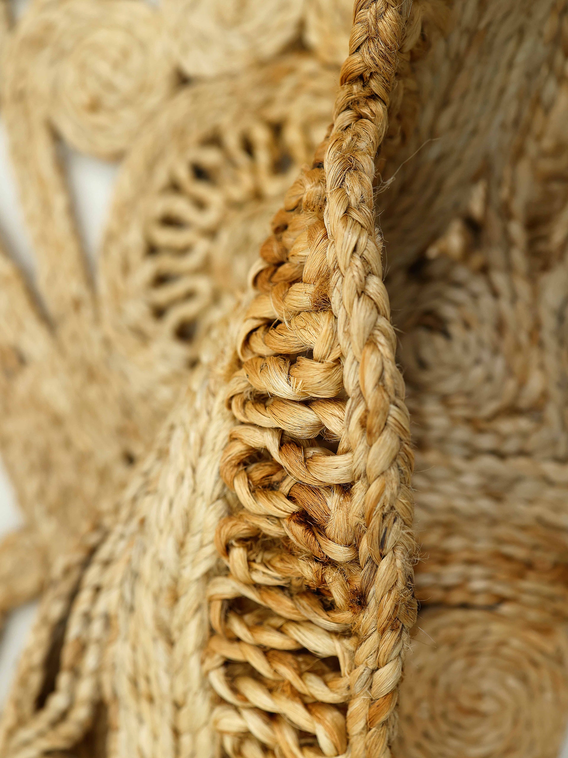 Juteteppich Cate Oval Hellbraun in hellbraun aus sisal/jute