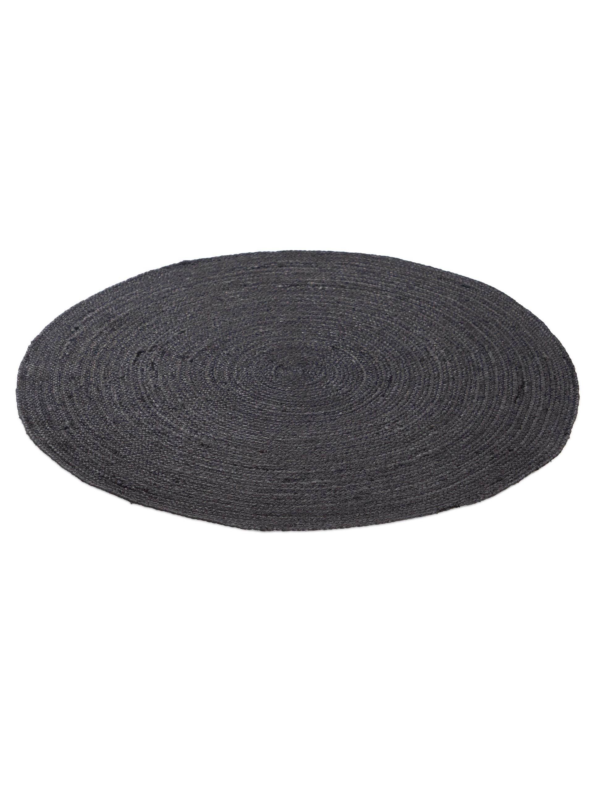 Juteteppich Nele Rund Anthrazit aus Sisal/Jute