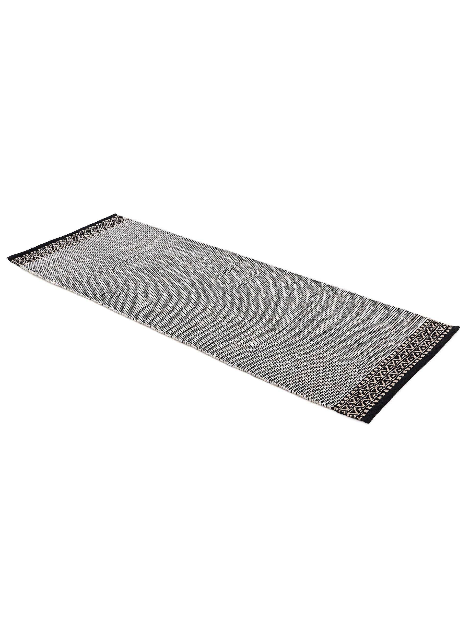 Flachgewebeteppich Kelim Mia Läufer Beige in beige aus baumwolle