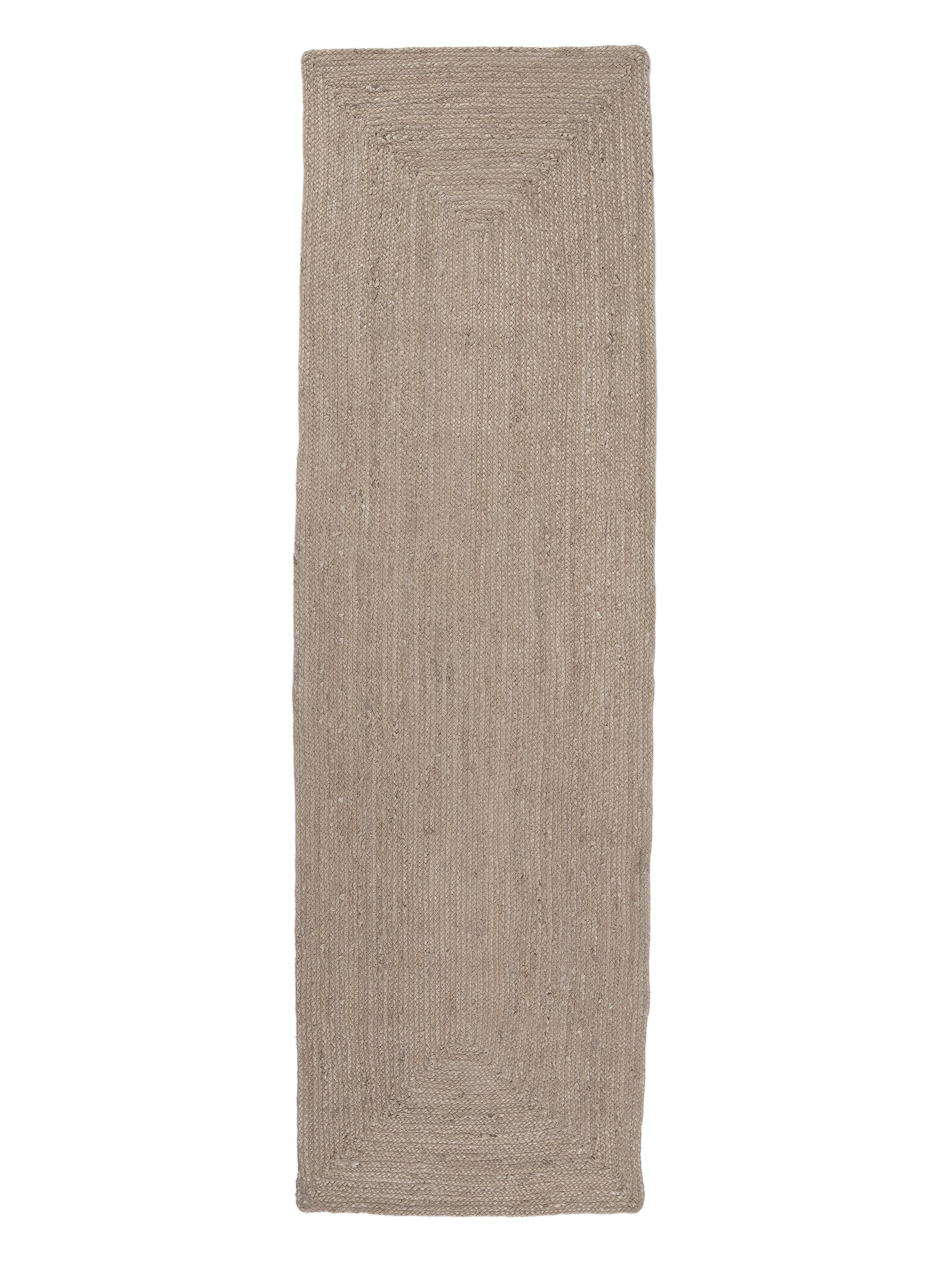 Juteteppich Nele Läufer Taupe in taupe aus sisal/jute